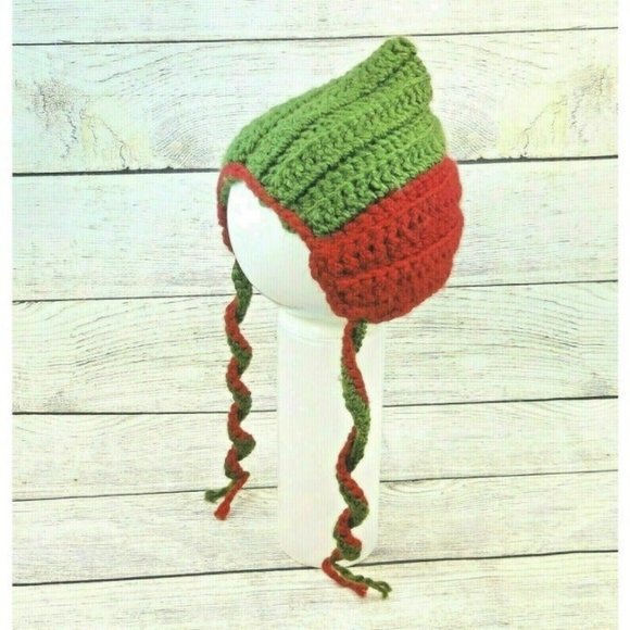 Baby Hat Toddler Knitted Winter Wool Cap Handmade Young Child Crochet Bonnet - Picture 5 of 12